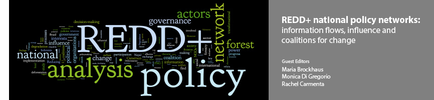 REDD+ national policy networks: information flows, influence and coalitions for change
