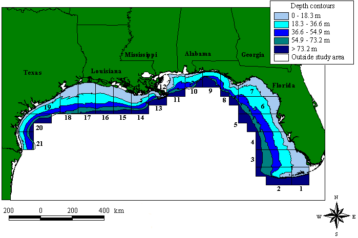 Gulf Of Mexico Depth Chart